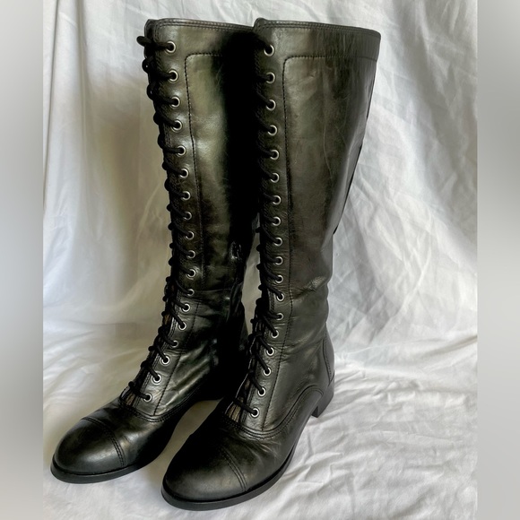 Cole Haan Nike Air Leather Knee High Boot - Picture 1 of 4